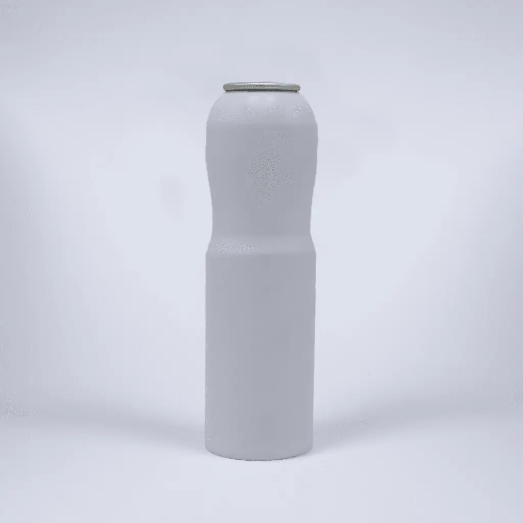 Round shape B aluminum aerosol can, 45x150mm, White base